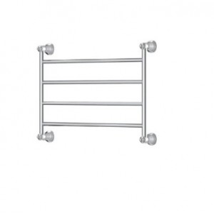Lillian Heated Towel Rail, 600 x 458mm, Chrome 4 Bars